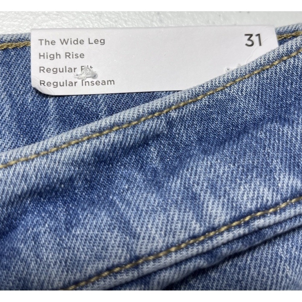 Ann Taylor Loft The Wide Leg Jean Womens Size 31 High Rise Wide Leg Denim NWT - Picture 4 of 4